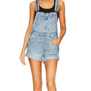 Free People We the Free Denim Overall Shorts